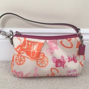 Mini poppy pink coach bag